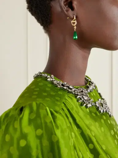 Valentino Garavani Gold-tone Beaded Crystal Earrings | Thumbnail 4 Valentino Garavani Gold-tone Beaded Crystal Earrings | Thumbnail 4