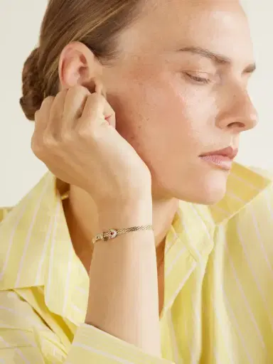 Yvonne Léon Python Mini 9-karat Gold, Diamond And Enamel Bracelet | Thumbnail 2 Yvonne Léon Python Mini 9-karat Gold, Diamond And Enamel Bracelet | Thumbnail 2