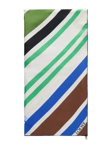 Loewe Striped Silk Scarf | Thumbnail 1 Loewe Striped Silk Scarf | Thumbnail 1
