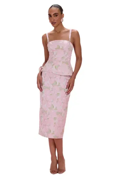 PatBo GARDEN JACQUARD MIDI DRESS | Thumbnail 1 PatBo GARDEN JACQUARD MIDI DRESS | Thumbnail 1