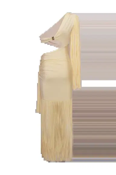 PatBo LYRIA JERSEY FRINGE CUTOUT DRESS | Thumbnail 4 PatBo LYRIA JERSEY FRINGE CUTOUT DRESS | Thumbnail 4