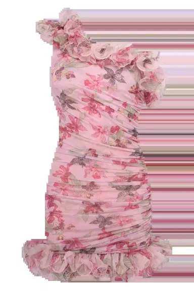 PatBo ORCHID BLOOM ONE SHOULDER MINI DRESS | Thumbnail 6 PatBo ORCHID BLOOM ONE SHOULDER MINI DRESS | Thumbnail 6