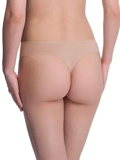 Natori Women's Bliss Bare Cotton Thong 3-Pack - Cafe - Size XS | Thumbnail 4 Natori Women's Bliss Bare Cotton Thong 3-Pack - Cafe - Size XS | Thumbnail 4