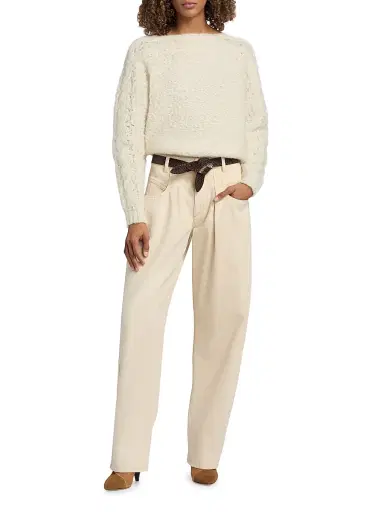 Isabel Marant Women's Lecce Reversible Snake-Embossed Leather Belt - Mocha | Thumbnail 3 Isabel Marant Women's Lecce Reversible Snake-Embossed Leather Belt - Mocha | Thumbnail 3