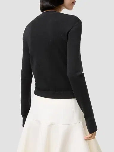 Burberry Women's Quilted Nylon & Wool Knit Jacket - Black - Size XXS | Thumbnail 3 Burberry Women's Quilted Nylon & Wool Knit Jacket - Black - Size XXS | Thumbnail 3