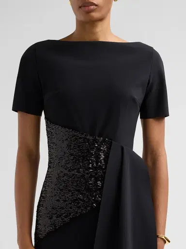 Chiara Boni La Petite Robe Women's Sedva Sequin-Embellished Sheath Midi Dress | Thumbnail 5 Chiara Boni La Petite Robe Women's Sedva Sequin-Embellished Sheath Midi Dress | Thumbnail 5