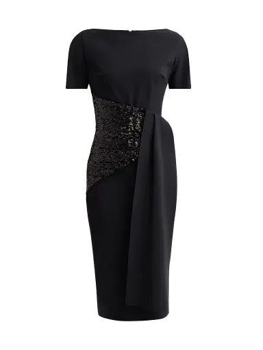 Chiara Boni La Petite Robe Women's Sedva Sequin-Embellished Sheath Midi Dress | Thumbnail 1 Chiara Boni La Petite Robe Women's Sedva Sequin-Embellished Sheath Midi Dress | Thumbnail 1