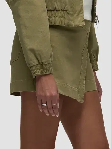 Hudson Jeans Women's Sporty D-Ring Belt Stretch Cotton Skort - Dried Herb | Thumbnail 5 Hudson Jeans Women's Sporty D-Ring Belt Stretch Cotton Skort - Dried Herb | Thumbnail 5