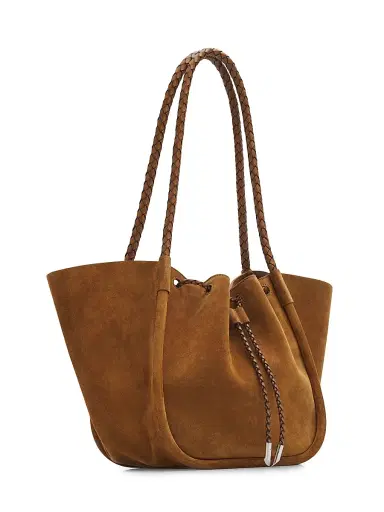 Proenza Schouler Women's Braided Suede Tote Bag - Hazelnut | Thumbnail 3 Proenza Schouler Women's Braided Suede Tote Bag - Hazelnut | Thumbnail 3