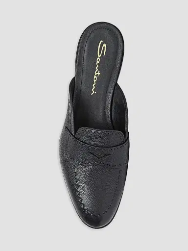 Santoni Women's Marlen Leather Mules | Thumbnail 5 Santoni Women's Marlen Leather Mules | Thumbnail 5