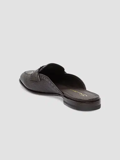Santoni Women's Marlen Leather Mules - Dark Brown - Size 12 | Thumbnail 2 Santoni Women's Marlen Leather Mules - Dark Brown - Size 12 | Thumbnail 2