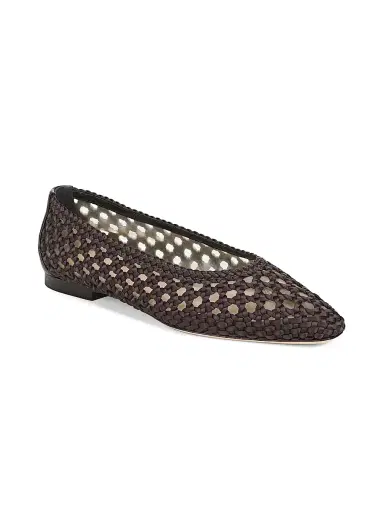 Veronica Beard Women's Cienna Satin Ballet Flats - Espresso | Thumbnail 2 Veronica Beard Women's Cienna Satin Ballet Flats - Espresso | Thumbnail 2
