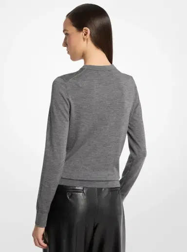 Michael Kors Collection Cashmere and Wool Blend Sweater | Thumbnail 3 Michael Kors Collection Cashmere and Wool Blend Sweater | Thumbnail 3