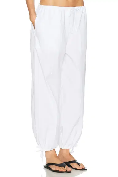 TOTEME Drawstring Cotton Trouser | Thumbnail 2 TOTEME Drawstring Cotton Trouser | Thumbnail 2