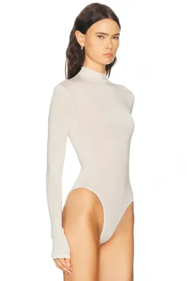 Lapointe Jersey Mock Neck Bodysuit | Thumbnail 3 Lapointe Jersey Mock Neck Bodysuit | Thumbnail 3