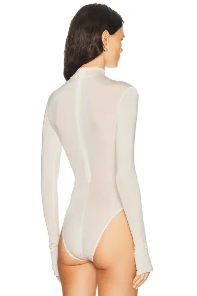 Lapointe Jersey Mock Neck Bodysuit | Thumbnail 4 Lapointe Jersey Mock Neck Bodysuit | Thumbnail 4