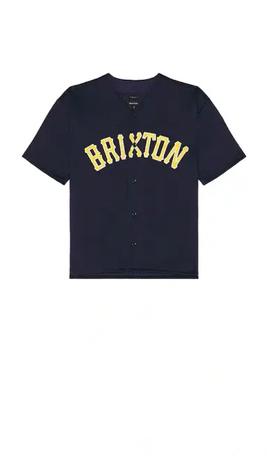 Brixton The Brixton Mesh Short Sleeve Baseball Jersey | Thumbnail 4 Brixton The Brixton Mesh Short Sleeve Baseball Jersey | Thumbnail 4