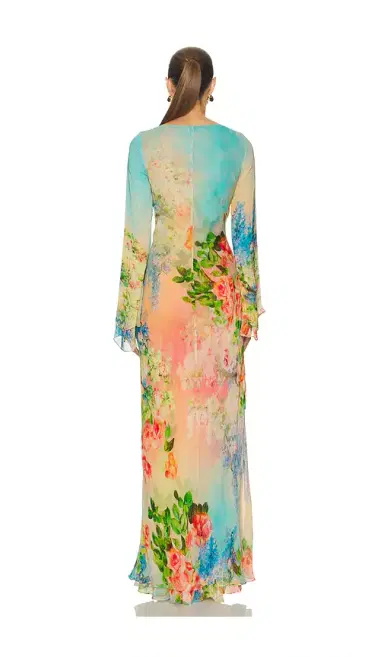 Hemant & Nandita Double Layer Maxi Dress | Thumbnail 3 Hemant & Nandita Double Layer Maxi Dress | Thumbnail 3