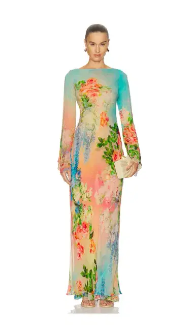 Hemant & Nandita Double Layer Maxi Dress | Thumbnail 1 Hemant & Nandita Double Layer Maxi Dress | Thumbnail 1