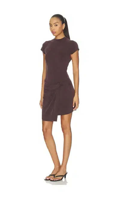 AGOLDE Draped Overlay Raglan Sleeve Mini Dress | Thumbnail 2 AGOLDE Draped Overlay Raglan Sleeve Mini Dress | Thumbnail 2