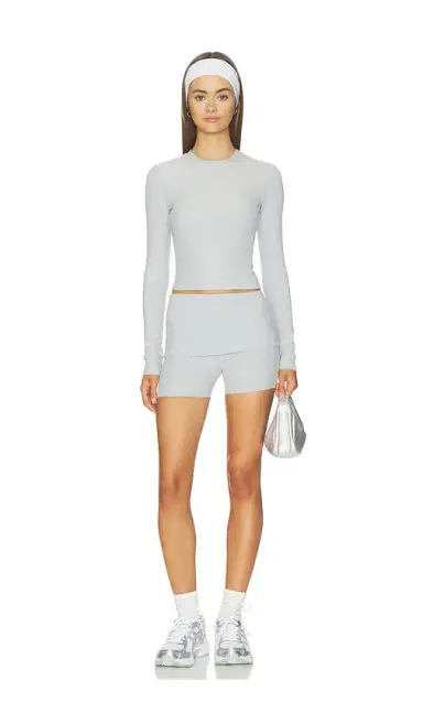 WellBeing + BeingWell WellBeing + BeingWell Aria Foldover 3 Inch Short | Thumbnail 5 WellBeing + BeingWell WellBeing + BeingWell Aria Foldover 3 Inch Short | Thumbnail 5