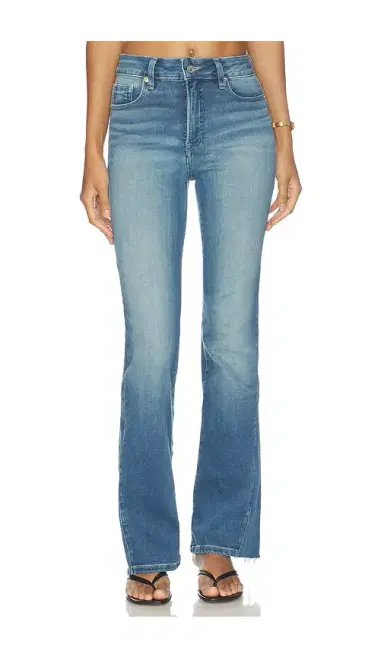 Good American Soft Tech Good Petite Bootcut Jeans | Thumbnail 1 Good American Soft Tech Good Petite Bootcut Jeans | Thumbnail 1
