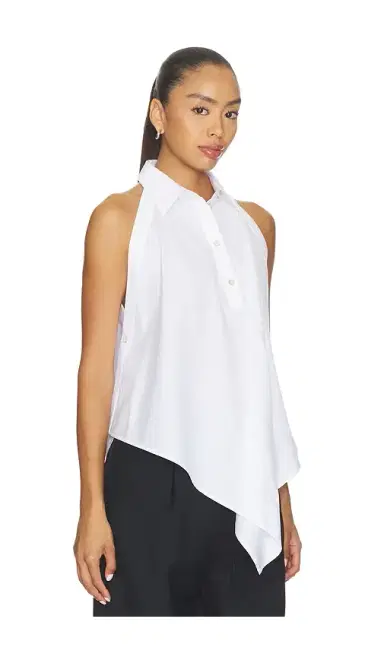 Helmut Lang Collar Scarf Top | Thumbnail 2 Helmut Lang Collar Scarf Top | Thumbnail 2
