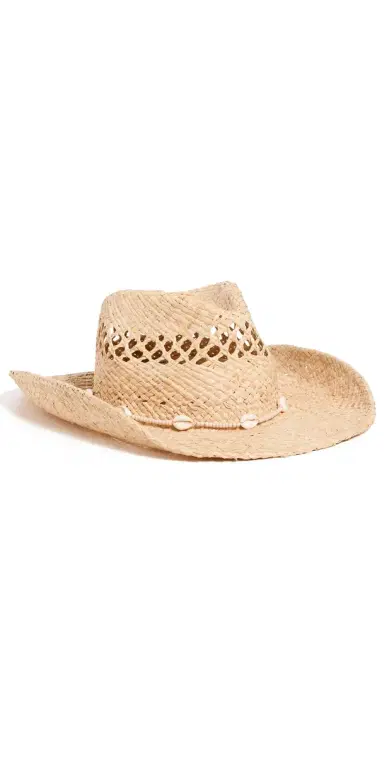 Lack of color Seashells Cowboy Hat Natural | Thumbnail 1 Lack of color Seashells Cowboy Hat Natural | Thumbnail 1