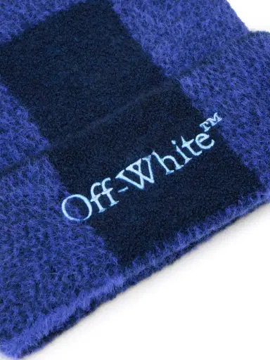 Off-White Bookish Check Beanie | Thumbnail 3 Off-White Bookish Check Beanie | Thumbnail 3