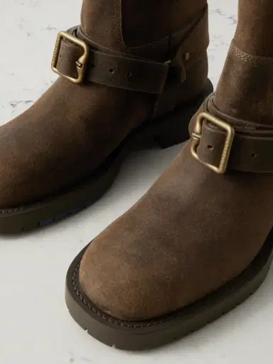 Burberry Buckled Suede Boots | Thumbnail 4 Burberry Buckled Suede Boots | Thumbnail 4