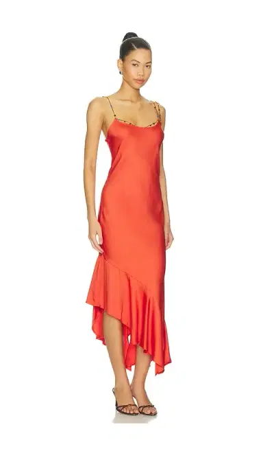Amanda Uprichard Eros Midi Dress | Thumbnail 2 Amanda Uprichard Eros Midi Dress | Thumbnail 2