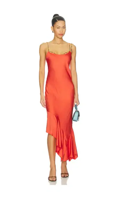 Amanda Uprichard Eros Midi Dress | Thumbnail 1 Amanda Uprichard Eros Midi Dress | Thumbnail 1