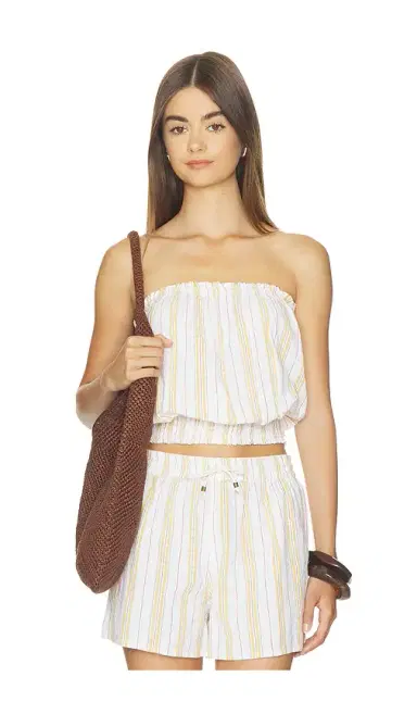 Bobi Smocked Tube Top | Thumbnail 1 Bobi Smocked Tube Top | Thumbnail 1