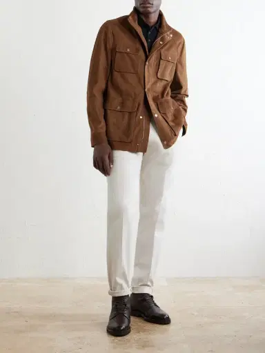 Brunello Cucinelli Suede Jacket - Men | Thumbnail 2 Brunello Cucinelli Suede Jacket - Men | Thumbnail 2