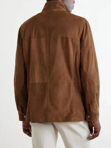 Brunello Cucinelli Suede Jacket - Men | Thumbnail 4 Brunello Cucinelli Suede Jacket - Men | Thumbnail 4