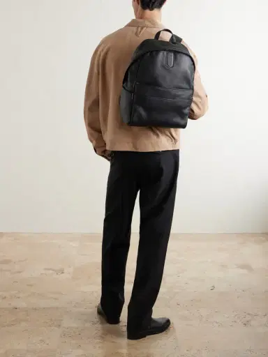 Canali Full-Grain Leather Backpack - Men | Thumbnail 3 Canali Full-Grain Leather Backpack - Men | Thumbnail 3