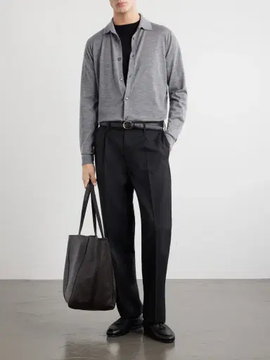 Lardini Virgin Wool Polo Shirt - Men | Thumbnail 2 Lardini Virgin Wool Polo Shirt - Men | Thumbnail 2