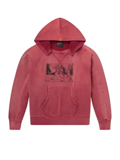 Enfants Riches Déprimés Oklahoma City Church Afterhood Distressed Printed Cotton-Jersey Hoodie - Men | Thumbnail 1 Enfants Riches Déprimés Oklahoma City Church Afterhood Distressed Printed Cotton-Jersey Hoodie - Men | Thumbnail 1