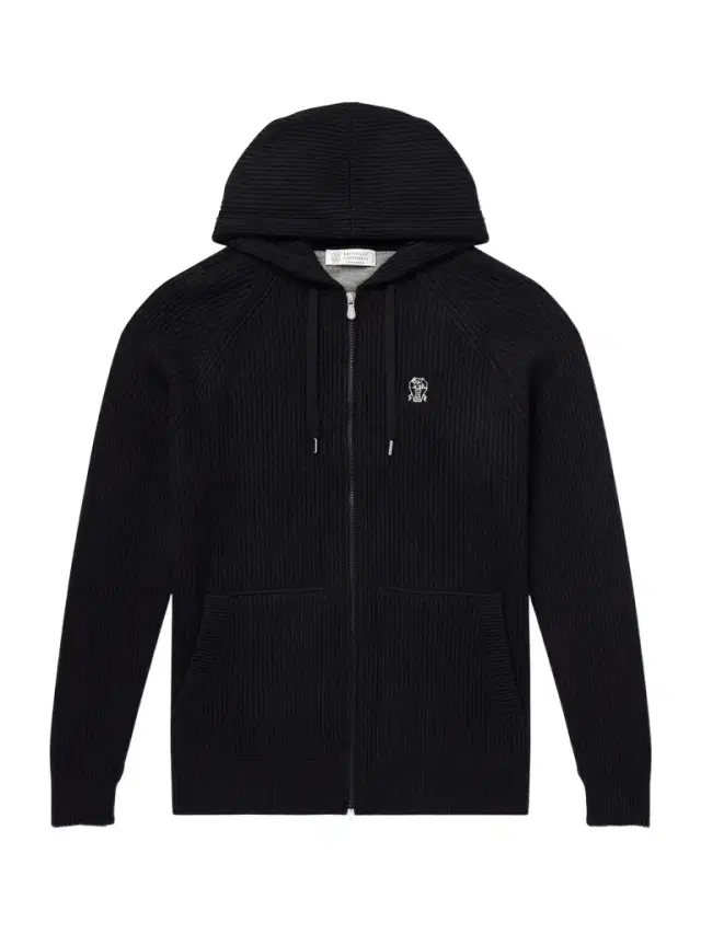 Logo-Embroidered Ribbed Cashmere Zip-Up Hoodie - Men Logo-Embroidered Ribbed Cashmere Zip-Up Hoodie - Men