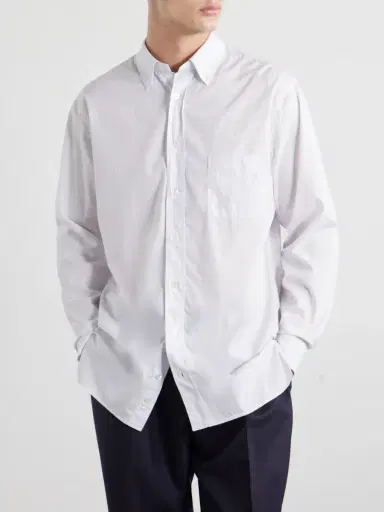 Lardini Striped Cotton Shirt - Men | Thumbnail 3 Lardini Striped Cotton Shirt - Men | Thumbnail 3