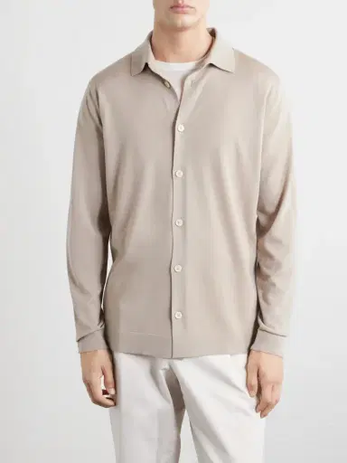 Lardini Virgin Wool Polo Shirt - Men | Thumbnail 3 Lardini Virgin Wool Polo Shirt - Men | Thumbnail 3