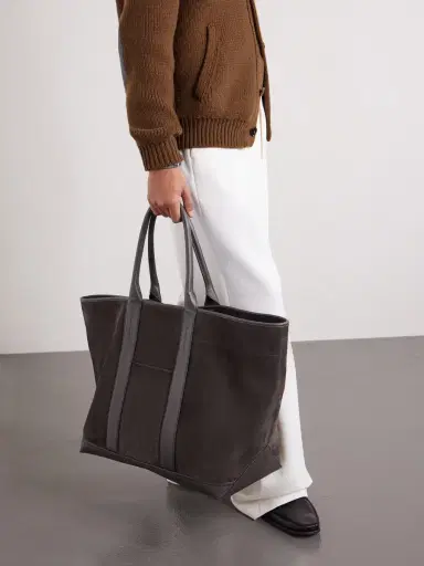 Tom Ford Leather-Trimmed Suede Weekend Bag - Men | Thumbnail 2 Tom Ford Leather-Trimmed Suede Weekend Bag - Men | Thumbnail 2