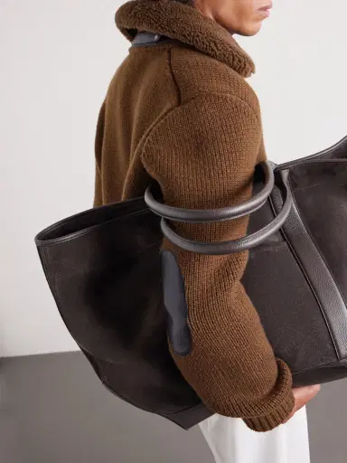 Tom Ford Leather-Trimmed Suede Weekend Bag - Men | Thumbnail 3 Tom Ford Leather-Trimmed Suede Weekend Bag - Men | Thumbnail 3