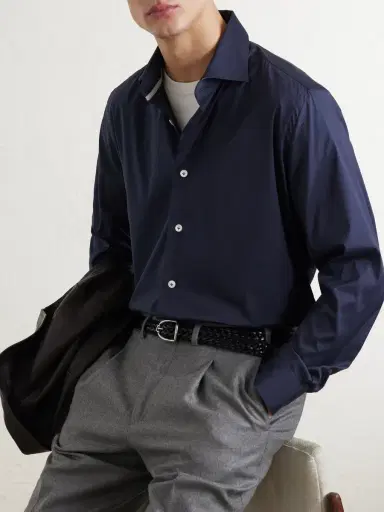 ELEVENTY Cotton-Blend Shirt - Men | Thumbnail 5 ELEVENTY Cotton-Blend Shirt - Men | Thumbnail 5