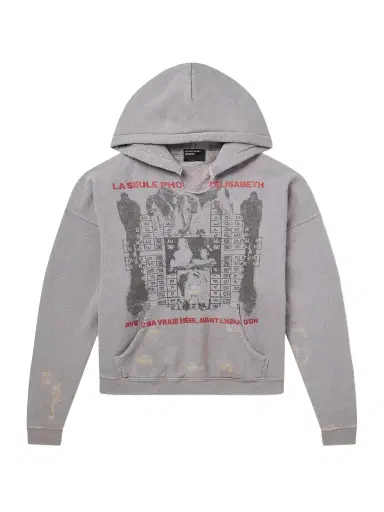 Enfants Riches Déprimés Photo D’Elisabeth Distressed Printed Cotton-Jersey Hoodie - Men | Thumbnail 1 Enfants Riches Déprimés Photo D’Elisabeth Distressed Printed Cotton-Jersey Hoodie - Men | Thumbnail 1