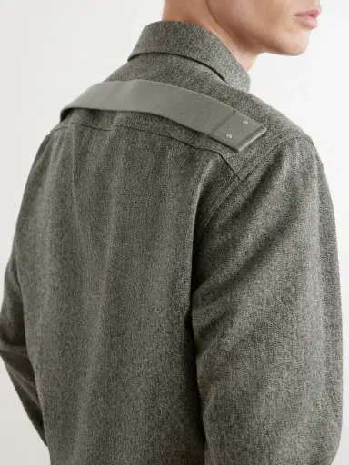 Rick Owens Mélange Wool Overshirt - Men | Thumbnail 5 Rick Owens Mélange Wool Overshirt - Men | Thumbnail 5
