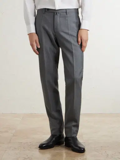 Slowear Straight-leg Wool-Canvas Trousers - Men | Thumbnail 3 Slowear Straight-leg Wool-Canvas Trousers - Men | Thumbnail 3