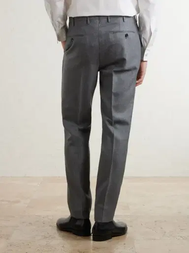 Slowear Straight-leg Wool-Canvas Trousers - Men | Thumbnail 4 Slowear Straight-leg Wool-Canvas Trousers - Men | Thumbnail 4
