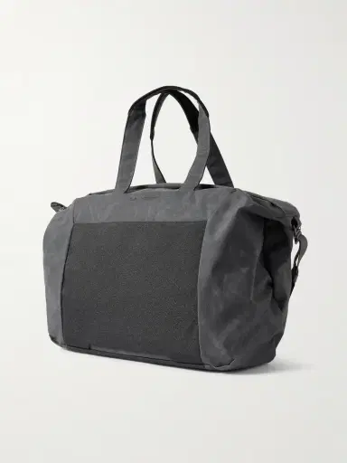 DB Journey Entour Full-Grain Leather and Canvas Weekend Bag - Men | Thumbnail 3 DB Journey Entour Full-Grain Leather and Canvas Weekend Bag - Men | Thumbnail 3