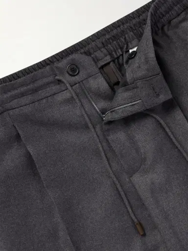 Slowear Tapered Pleated Virgin Wool Trousers - Men | Thumbnail 6 Slowear Tapered Pleated Virgin Wool Trousers - Men | Thumbnail 6